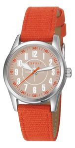 Horlogeband Esprit ES103444006 Leder Oranje 16mm