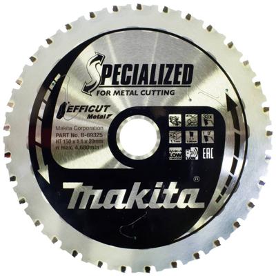 Makita B-69325 B-69325 Cirkelzaagblad 150 x 20 x 1.1 mm Aantal tanden: 33 1 stuk(s)