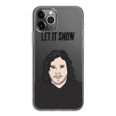 Let It Snow: iPhone 11 Pro Transparant Hoesje