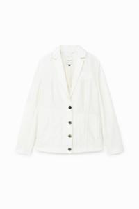 Hybride denim blazer - WHITE - 44