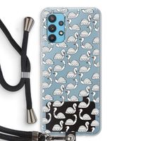 Zwanen: Samsung Galaxy A32 4G Transparant Hoesje met koord