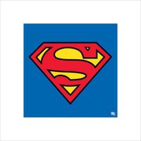 Kunstdruk Superman - Classic Logo 40x40cm