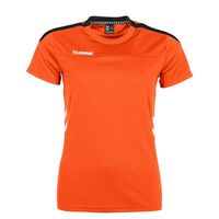 Hummel 160004 Valencia T-shirt Ladies - Orange-Black - L - thumbnail