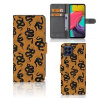 Telefoonhoesje | Met pasjeshouder | voor Samsung Galaxy M53 Snakes