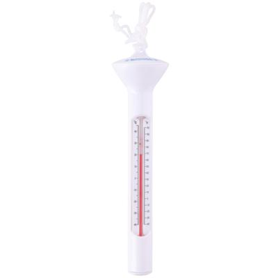 Zwembad thermometer - wit - drijvend - kunststof - 19 cm Zwembad thermometer - wit - drijvend - kunststof - 19 cm