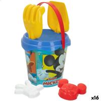 Strandspeelgoedset Mickey Mouse Ø 18 cm (16 Stuks)