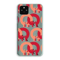 Dogs: Google Pixel 5a 5G Transparant Hoesje Dogs: Google Pixel 5a 5G Transparant Hoesje