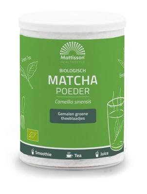 Mattisson Matcha powder poeder green tea bio Mattisson Matcha powder poeder green tea bio