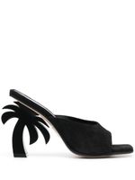 Palm Angels mules Palm Beach en cuir 110 mm - Noir - thumbnail