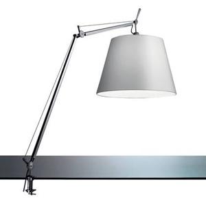 Artemide Tolomeo Mega klemlamp LED met snoerdimmer grijs satijn 42 cm