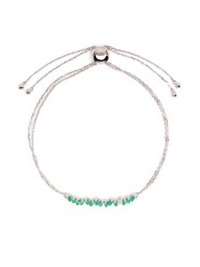 Suzanne Kalan bracelet en or blanc 18ct serti de diamants - Vert