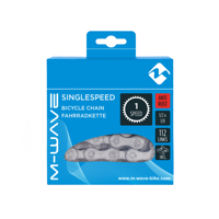 M-Wave ketting single speed, 1/2x1/8 112l zilver anti-roest