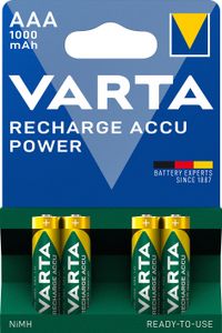 VARTA HR03 NiMH AAA oplaadbare batterij oplaadbare batterij 4 stuks