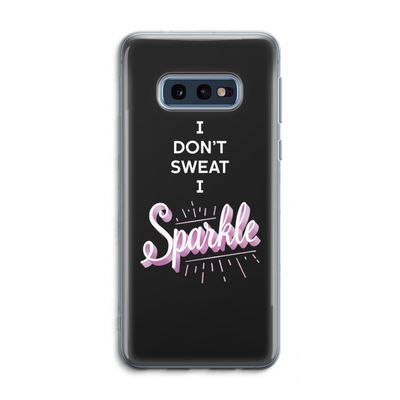 Sparkle quote: Samsung Galaxy S10e Transparant Hoesje