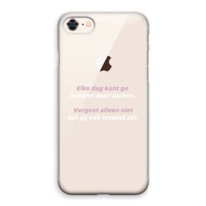 gij zijt ook iemand: iPhone 8 Transparant Hoesje