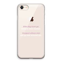 gij zijt ook iemand: iPhone 8 Transparant Hoesje
