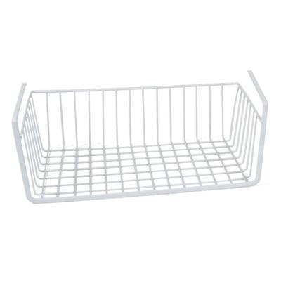 Kastmandje - wit - metaal - 37 x 25 x 11 cm - opberg hangmand