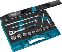 HAZET Dopsleutelset 880N-1 · 3/8 inch (10 mm) vierkant hol · Buiten-zeskant-tractieprofiel · 16-delig · 8 - 22