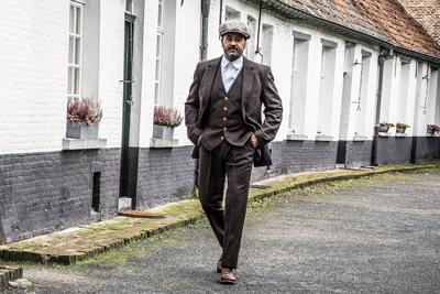 Maatpak Voor Heren | 3-delig Pak | Bruin Visgraat | Thomas Shelby | Peaky Blinders | Peaky Blinders