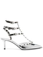 Valentino Garavani escarpins Rockstud 70 mm - Argent