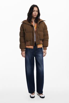 Gewatteerd bomberjack - BROWN - M