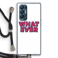Whatever: Oppo Find X3 Neo Transparant Hoesje met koord