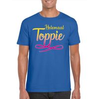 Helemaal Toppie t-shirt blauw heren - thumbnail