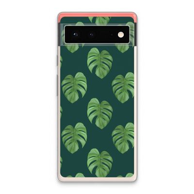 Monstera leaves: Google Pixel 6 Transparant Hoesje