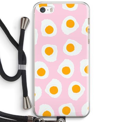 Dancing eggs: iPhone 5 / 5S / SE Transparant Hoesje met koord