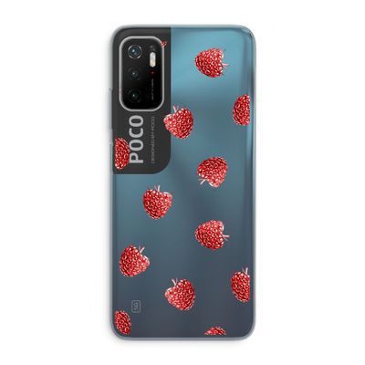 Framboosjes: Xiaomi Poco M3 Pro 5G Transparant Hoesje
