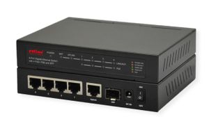 ROLINE 21.14.3524 netwerk-switch Gigabit Ethernet (10/100/1000) Power over Ethernet (PoE) Zwart