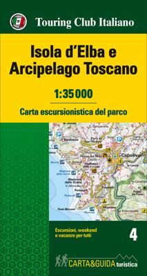 Wandelkaart 4 Carta-guida Isola d'Elba - Archipelago Toscano | Touring Club Italiano