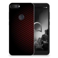 Alcatel 1S (2019) | TPU bumper | Geruit Rood