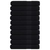 Handdoeken 10 st 100x200 cm 360 g/m 100% katoen zwart