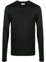 Nanushka crew-neck long-sleeved T-shirt - Vert