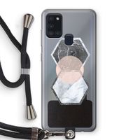 Creatieve toets: Samsung Galaxy A21s Transparant Hoesje met koord