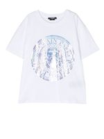 Balmain Kids t-shirt à logo imprimé - Blanc