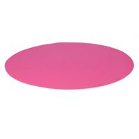 Wicotex Placemats Uni - fuchsia roze - rond 38 cm - anti slip laag - Teflon coating toplaag