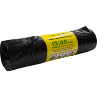 KOMO Afvalzak | Gerecycled LDPE | 60x80cm | 45my | grijs | 18 rol