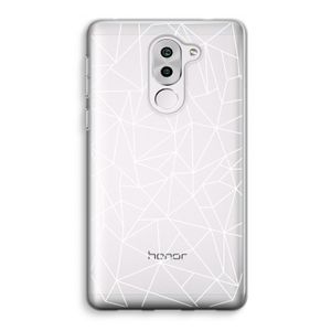 Geometrische lijnen wit: Honor 6X Transparant Hoesje