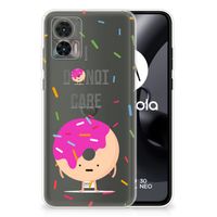 Motorola Edge 30 Neo Siliconen Case Donut Roze