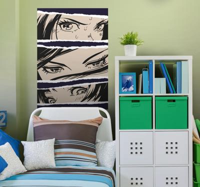 Vrouwelijke ogen anime poster