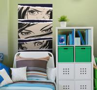 Vrouwelijke ogen anime poster Vrouwelijke ogen anime poster