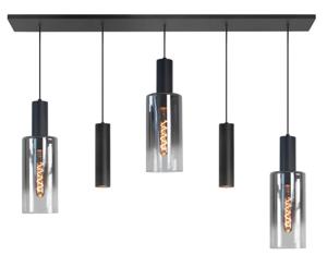 Highlight HanglampPerugia zwart - 3x E27 - 2x GU10 - H5700.18
