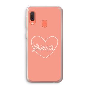 Friends heart: Samsung Galaxy A20e Transparant Hoesje