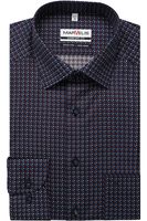 Marvelis Comfort Fit Overhemd rood, Motief - thumbnail