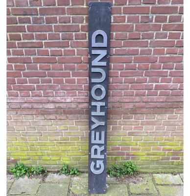 Greyhound Origineel Amerikaans Straatbord - 174 x 17,5cm