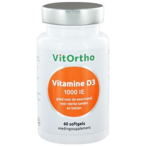 VitOrtho Vitamine D3 1000 IE (60 softgels)