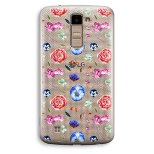 Bloemetjes: LG K10 (2016) Transparant Hoesje