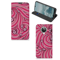 Nokia G10 | G20 Bookcase Swirl Pink - thumbnail